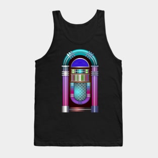 Jukebox Music Retro Vintage Tank Top